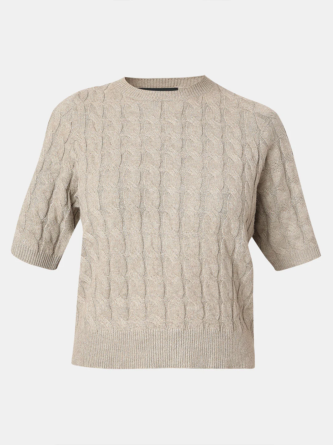 Beige Recycled Polyester Pullover - Image 7