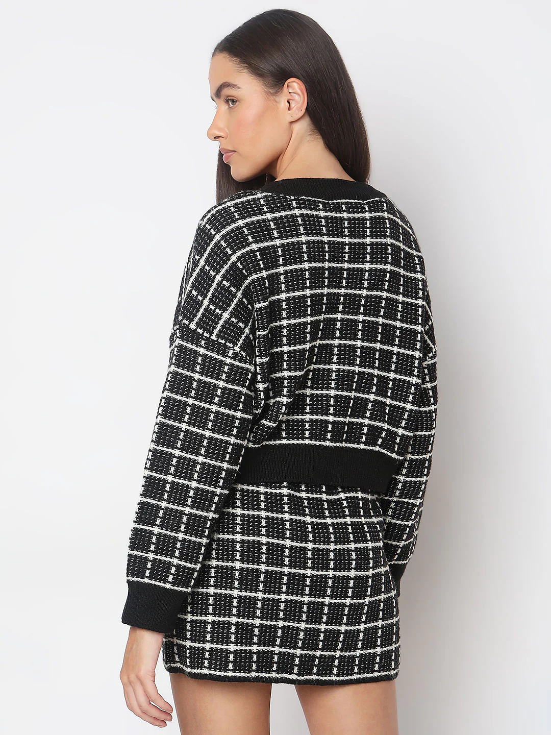 Black Jacquard Cardigan - Image 4