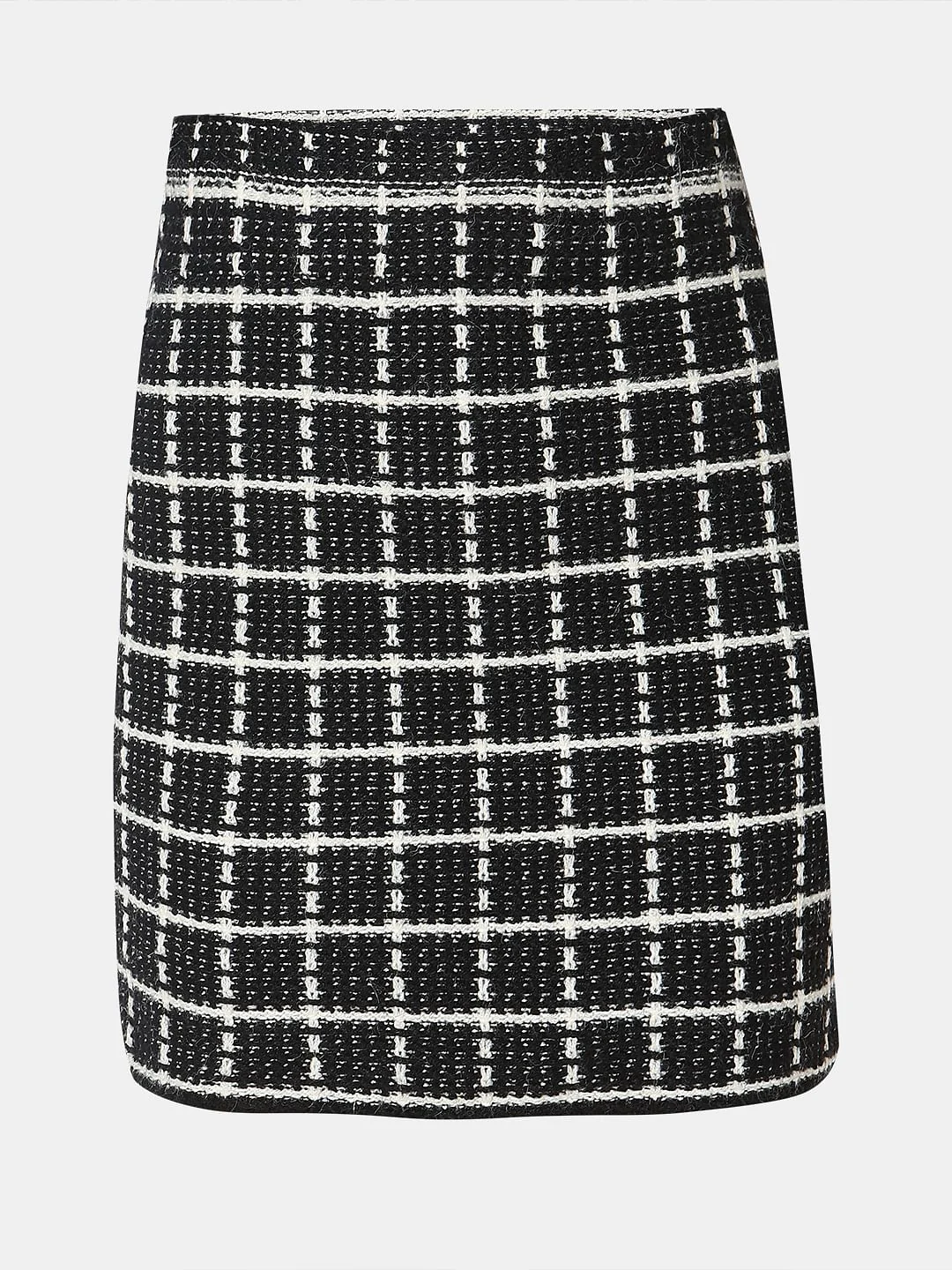 Black Jacquard Mini Skirt - Image 7