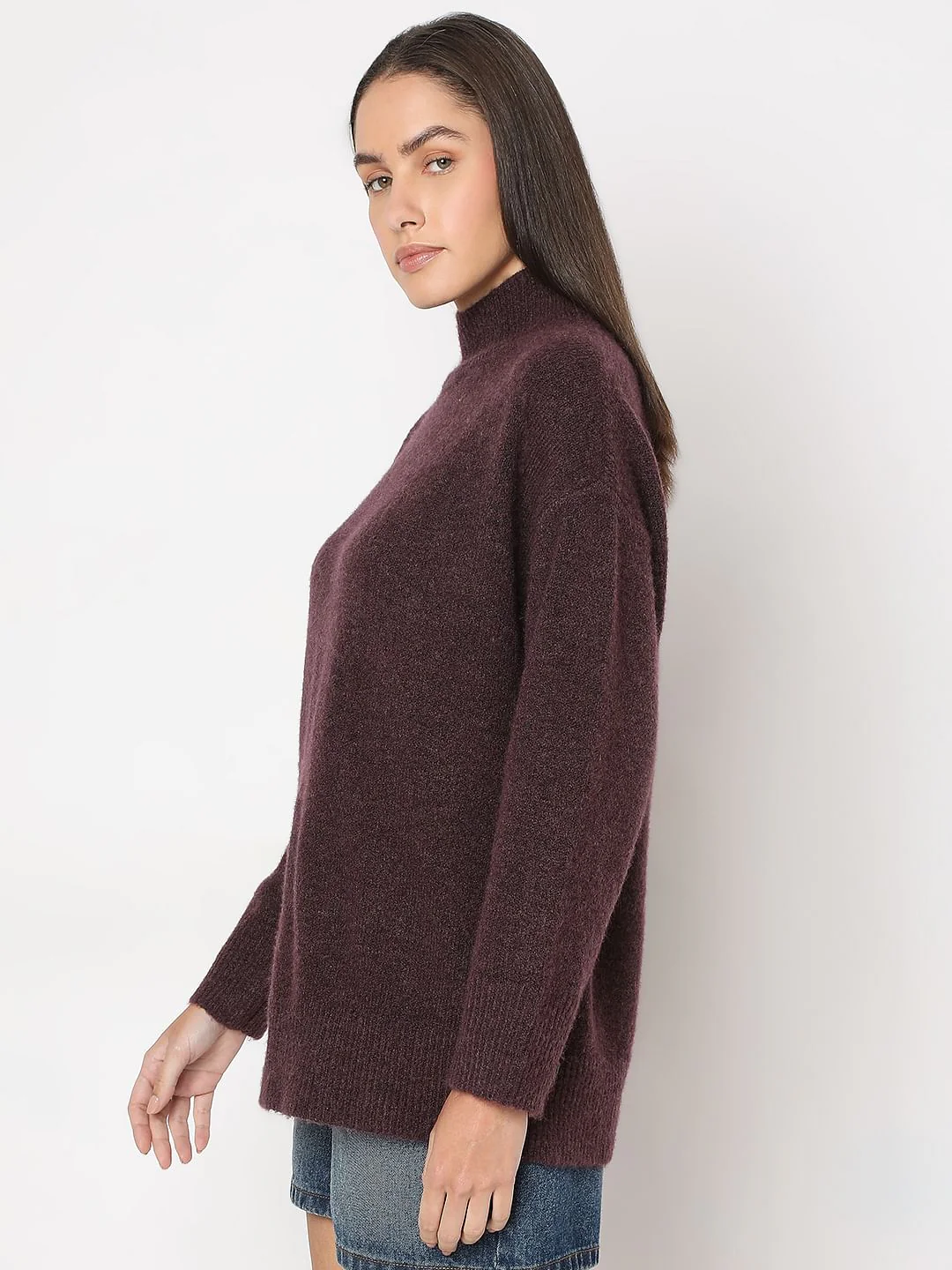 Purple High-Neck Pullover - Image 3