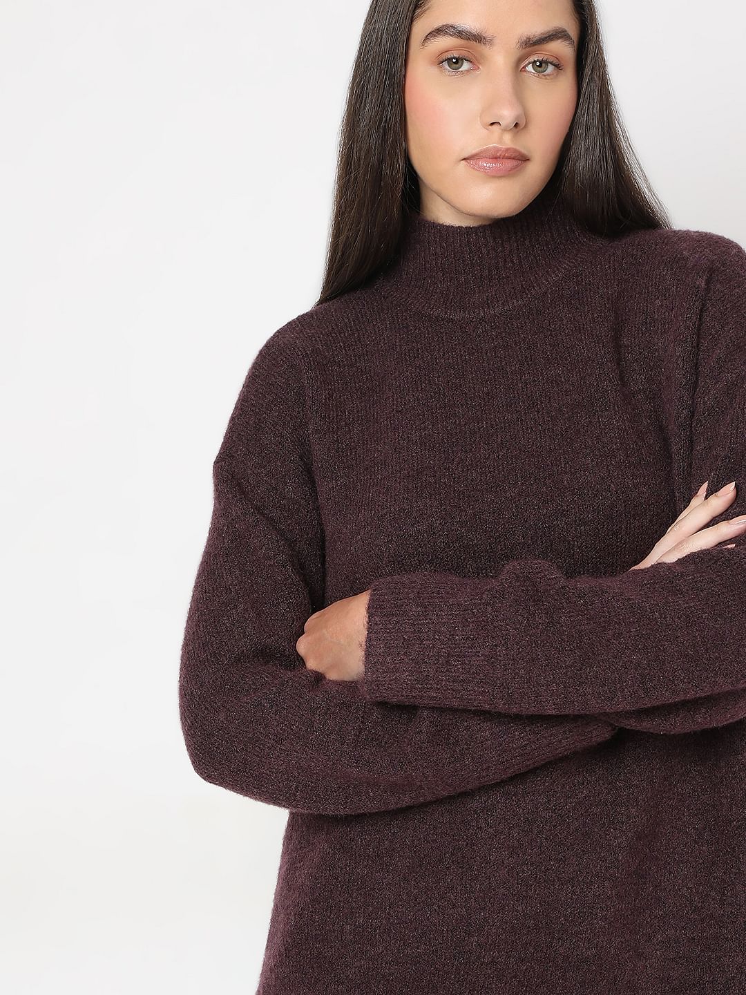 Purple High-Neck Pullover - Image 6