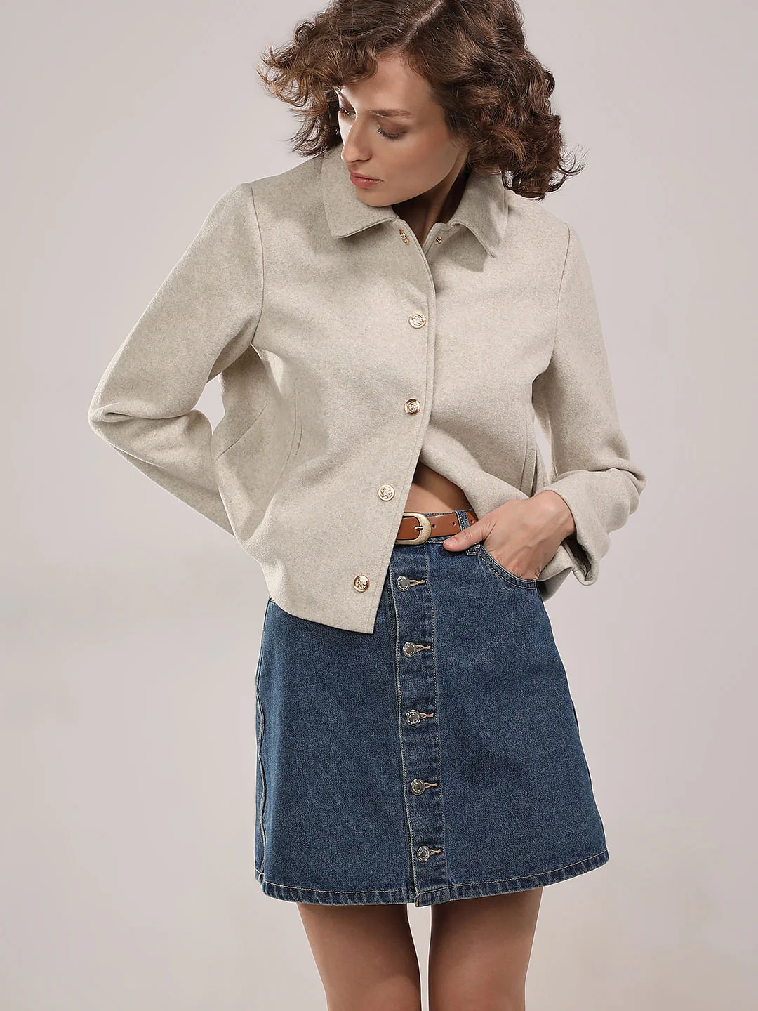 Beige Short Jacket