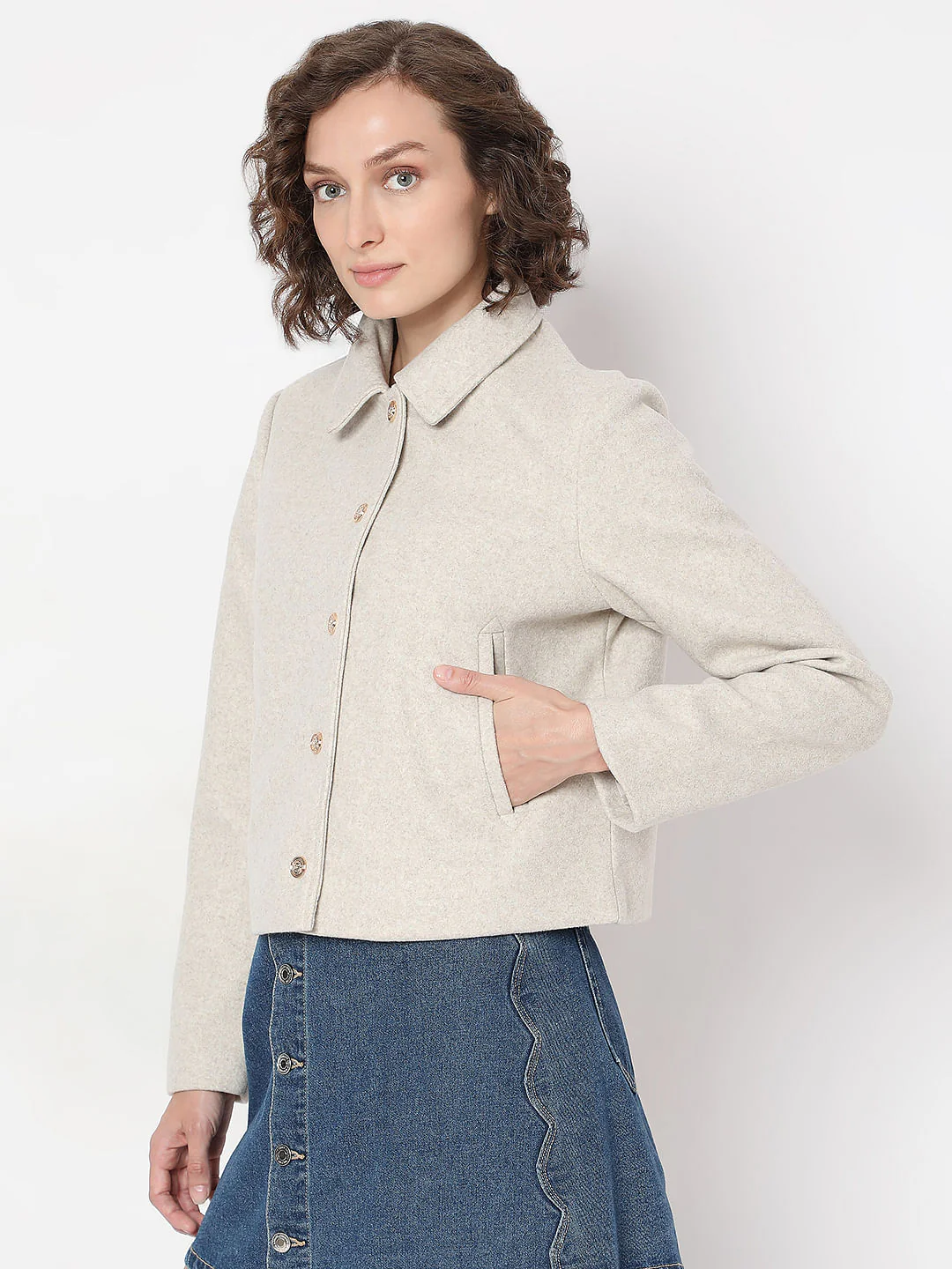Beige Short Jacket - Image 3