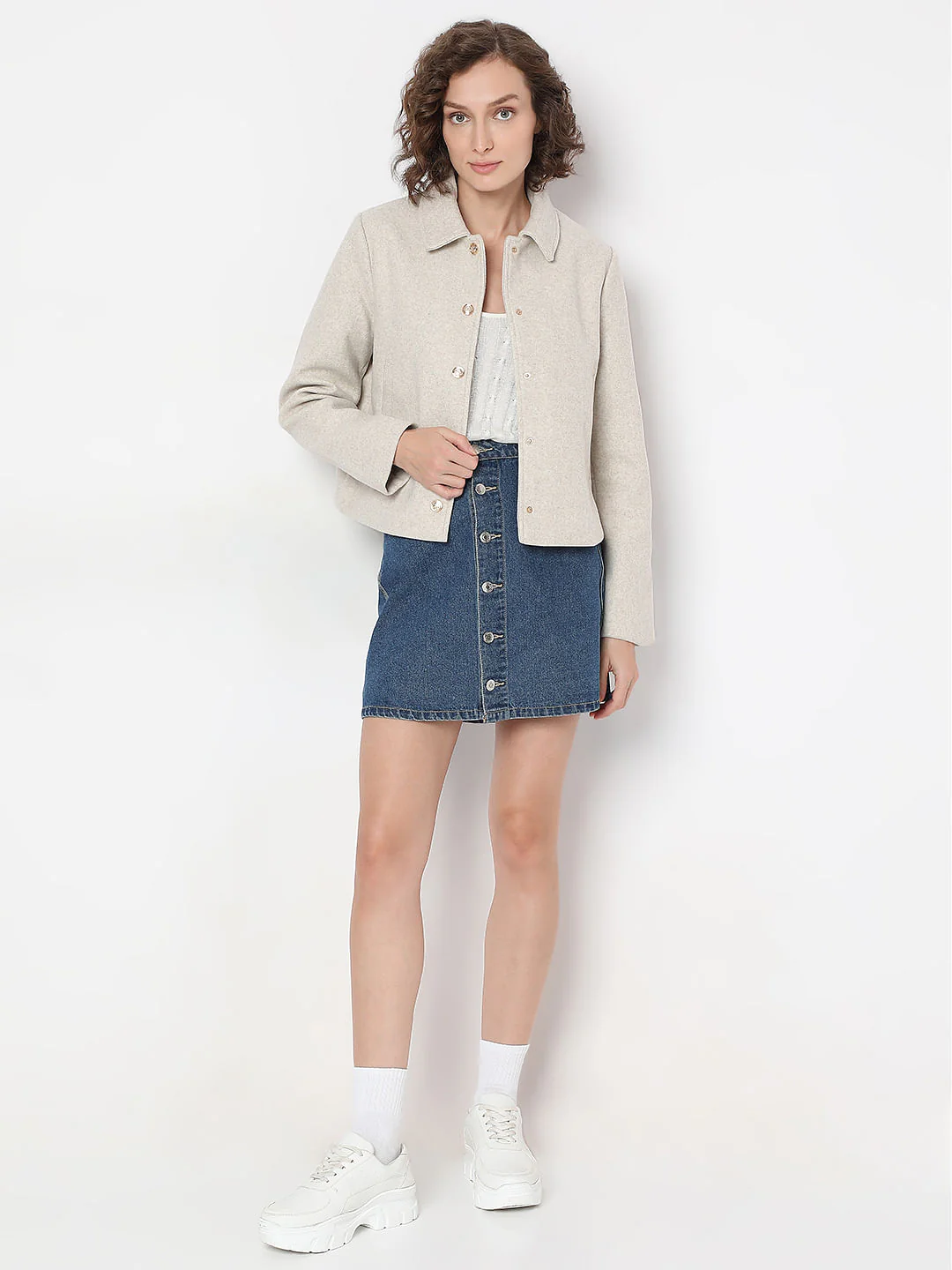 Beige Short Jacket - Image 5