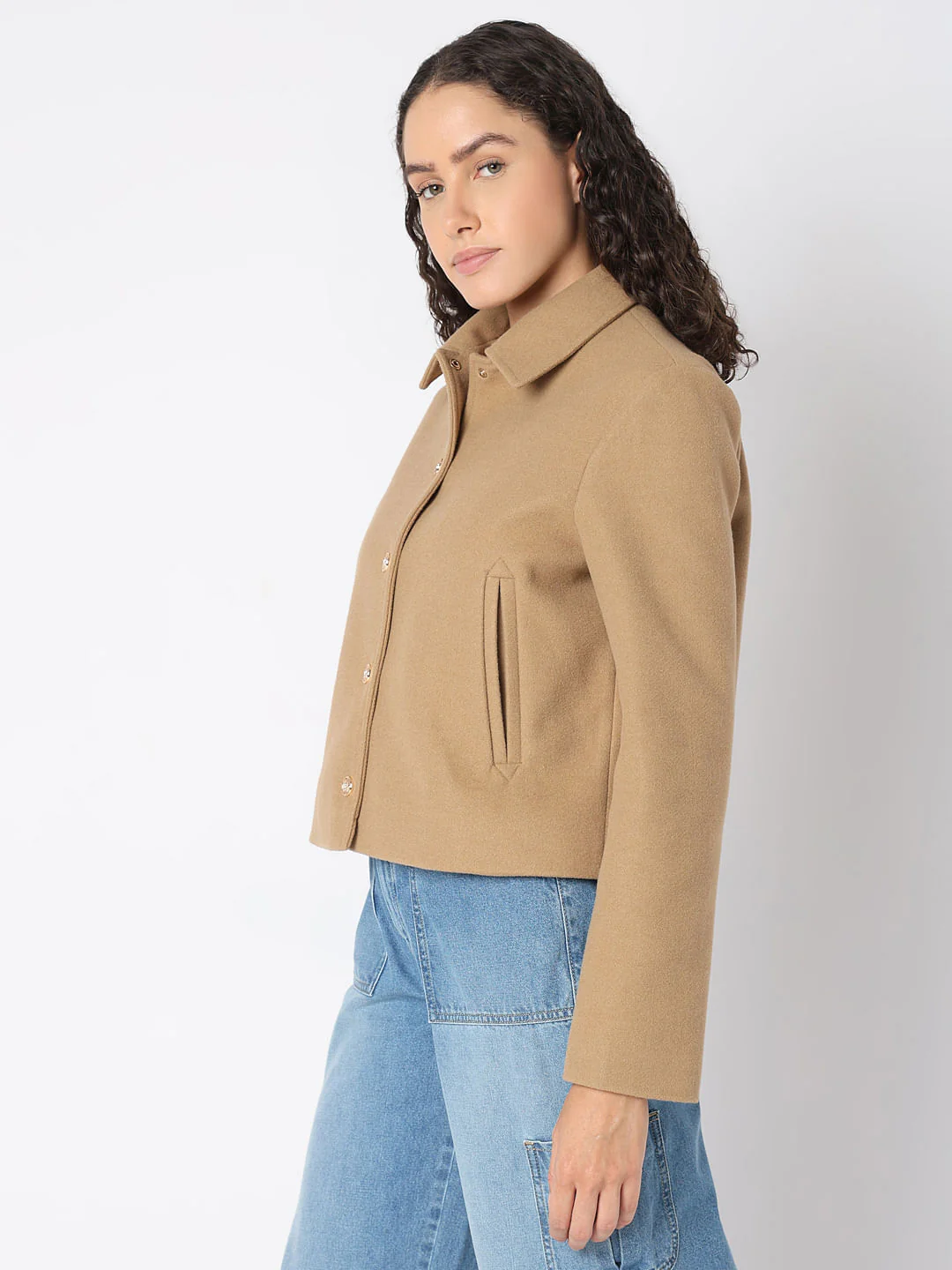 Light Brown Short Jacket - Image 3