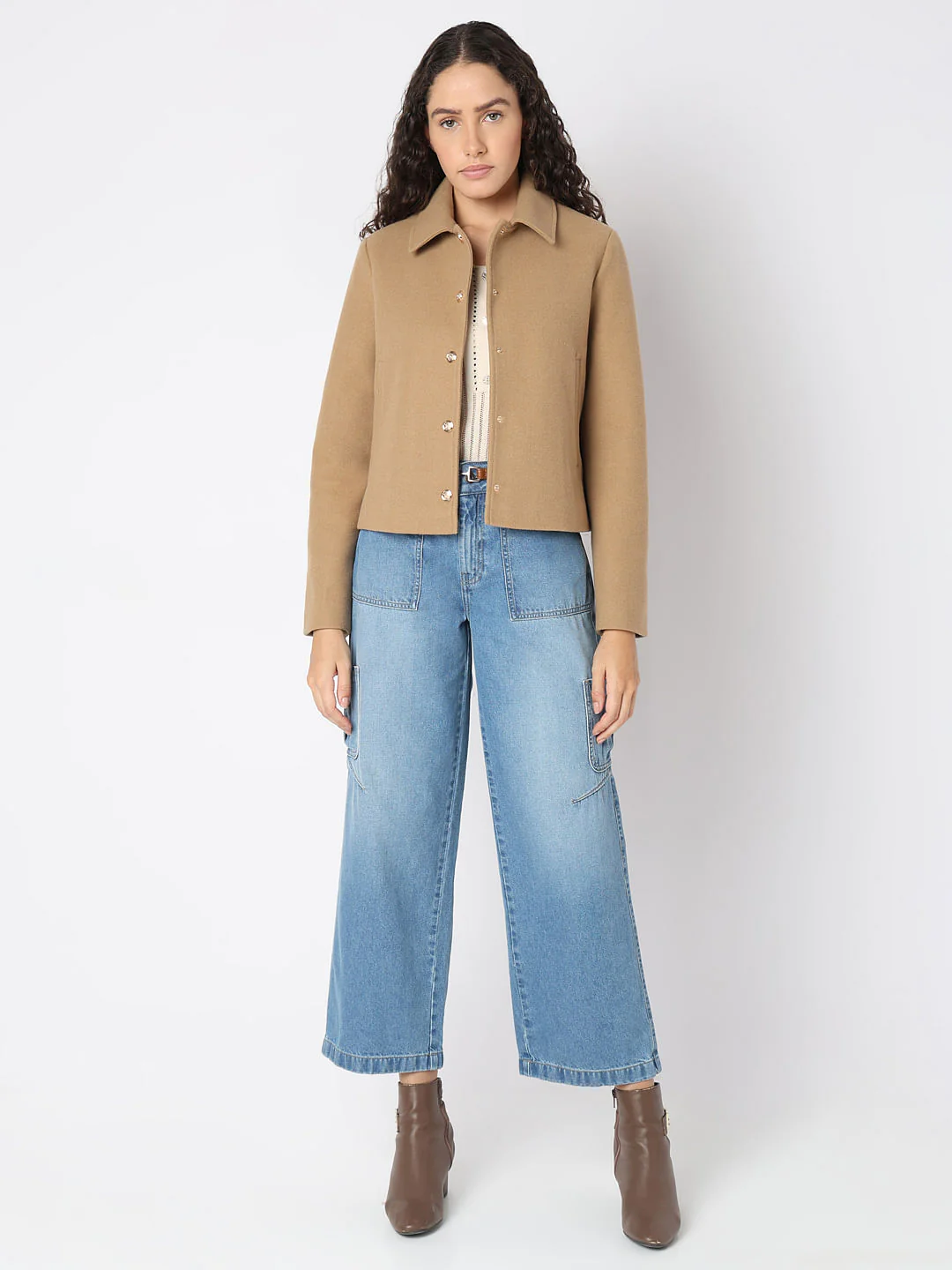 Light Brown Short Jacket - Image 5