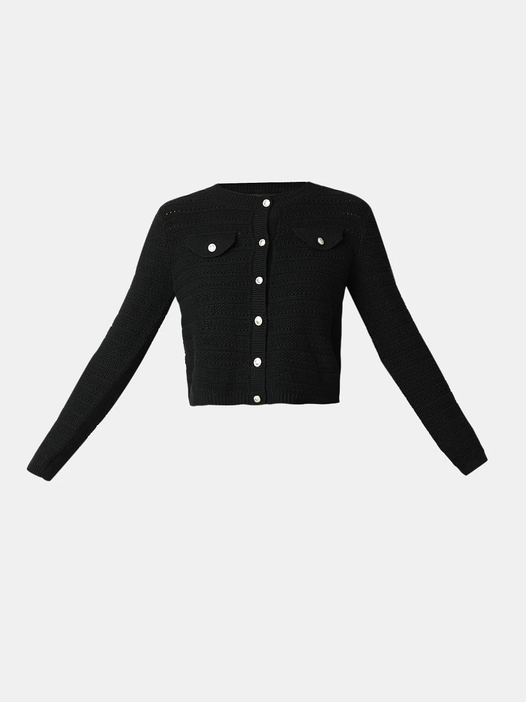 Black Buttoned Cardigan - Image 7