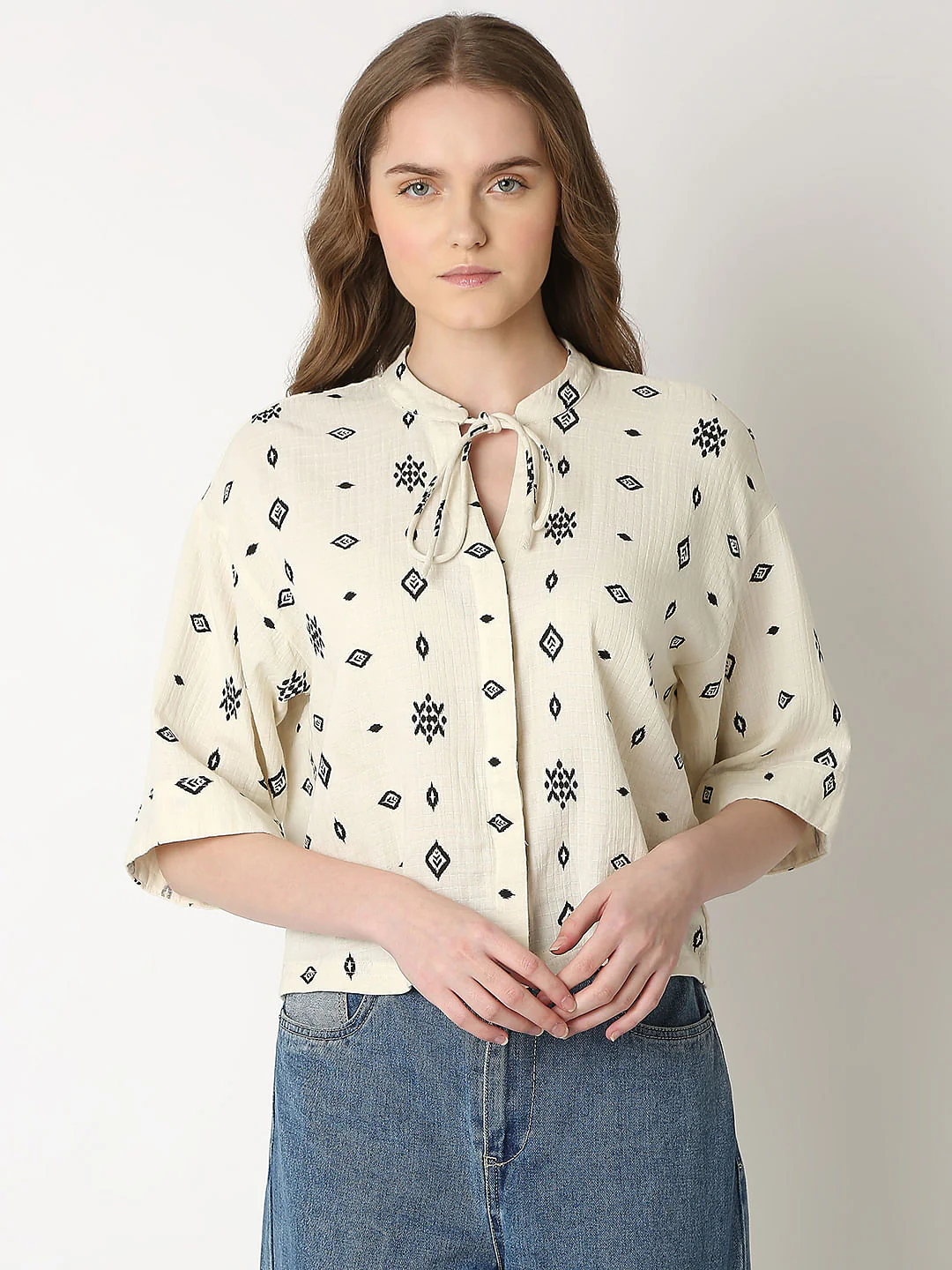 Off-White Printed Top - Image 2