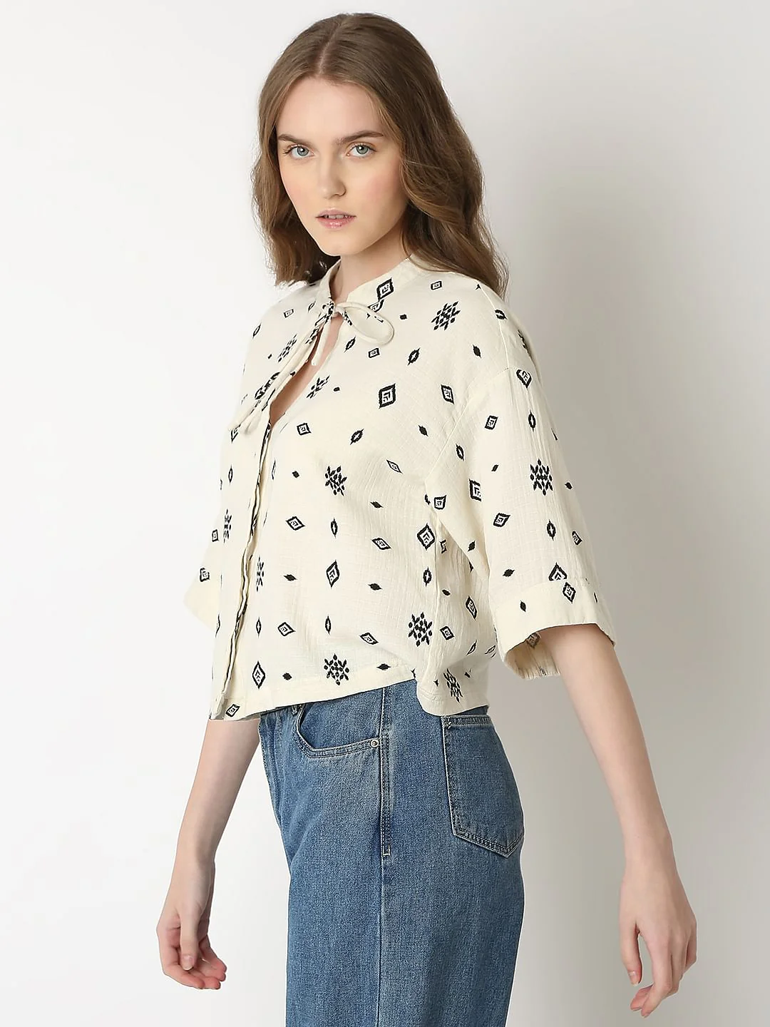 Off-White Printed Top - Image 3