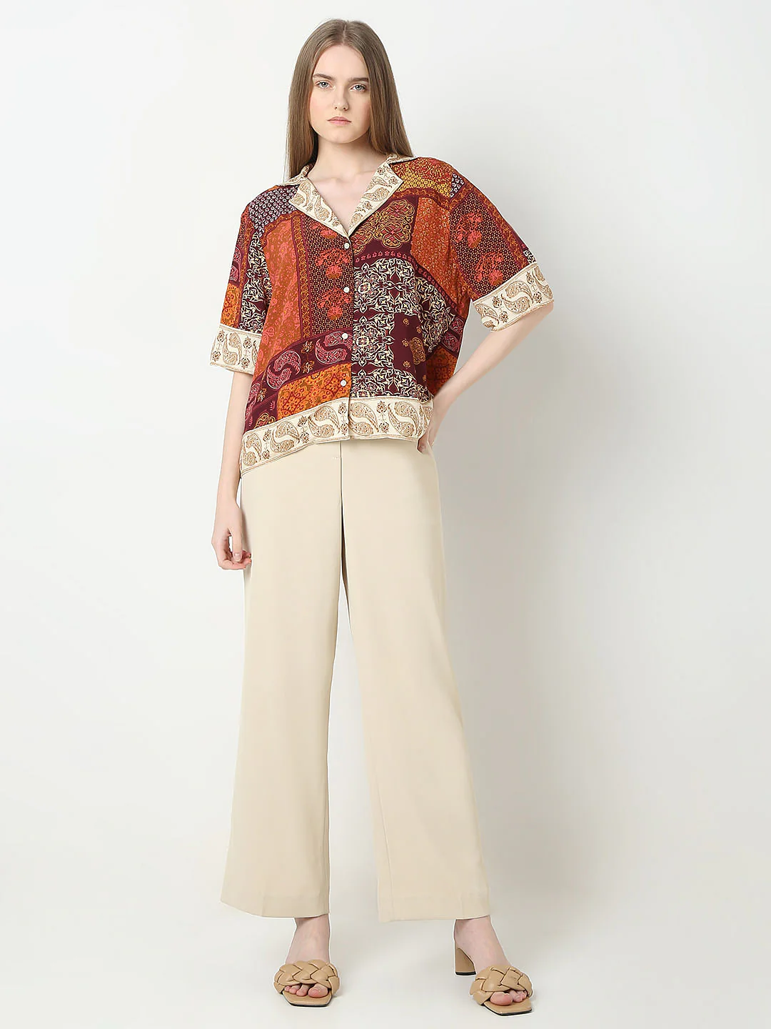 Orange Printed Shirt - Image 5