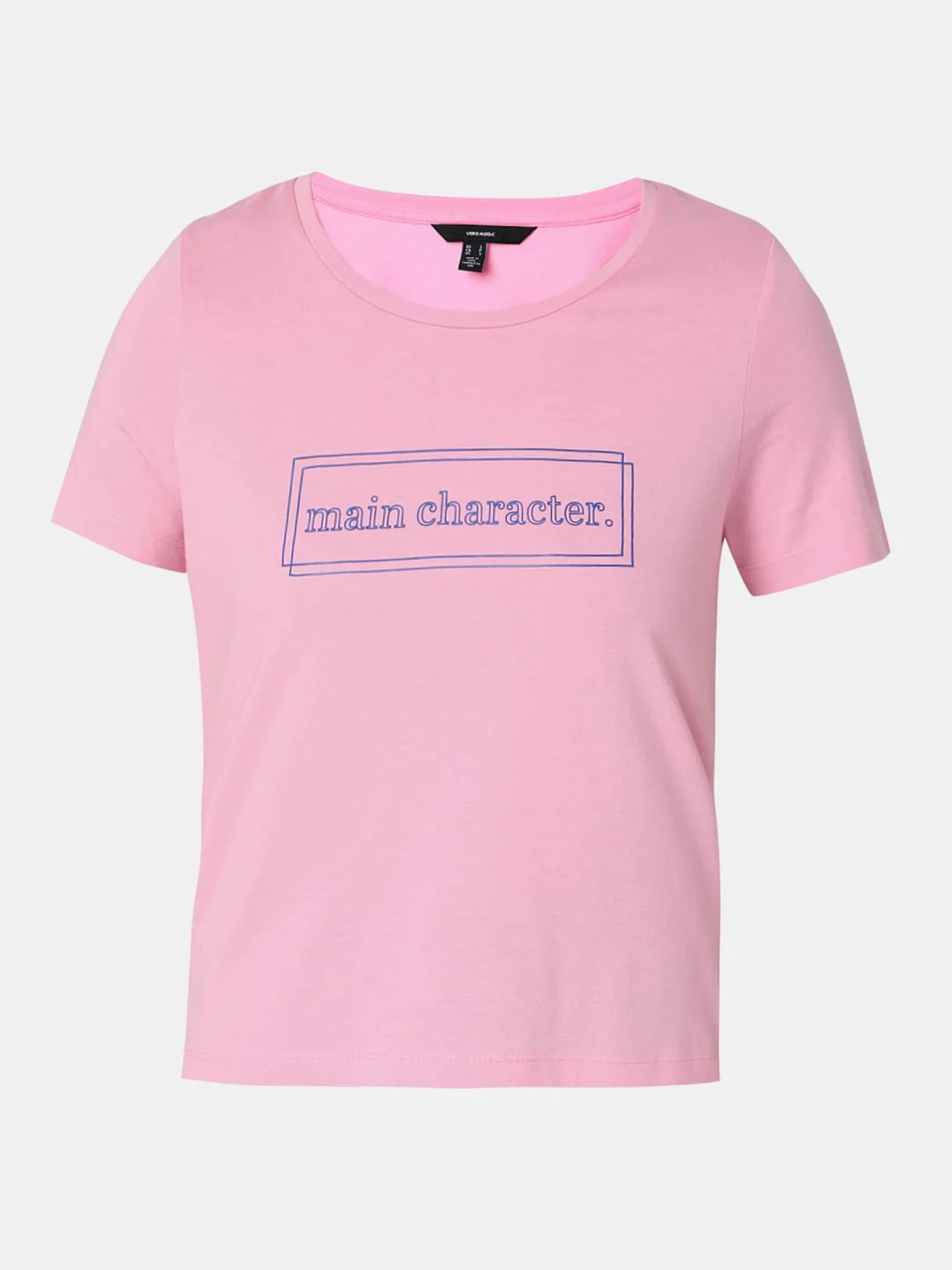 Pink Text Print T-Shirt - Image 7