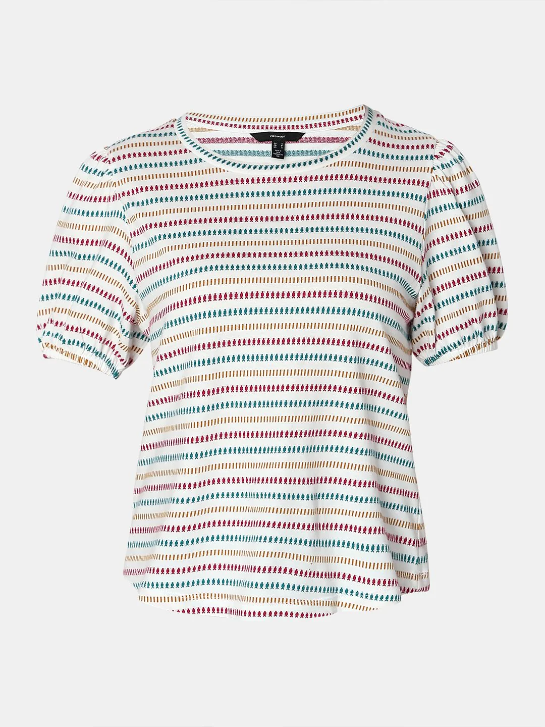 White Striped T-Shirt - Image 7