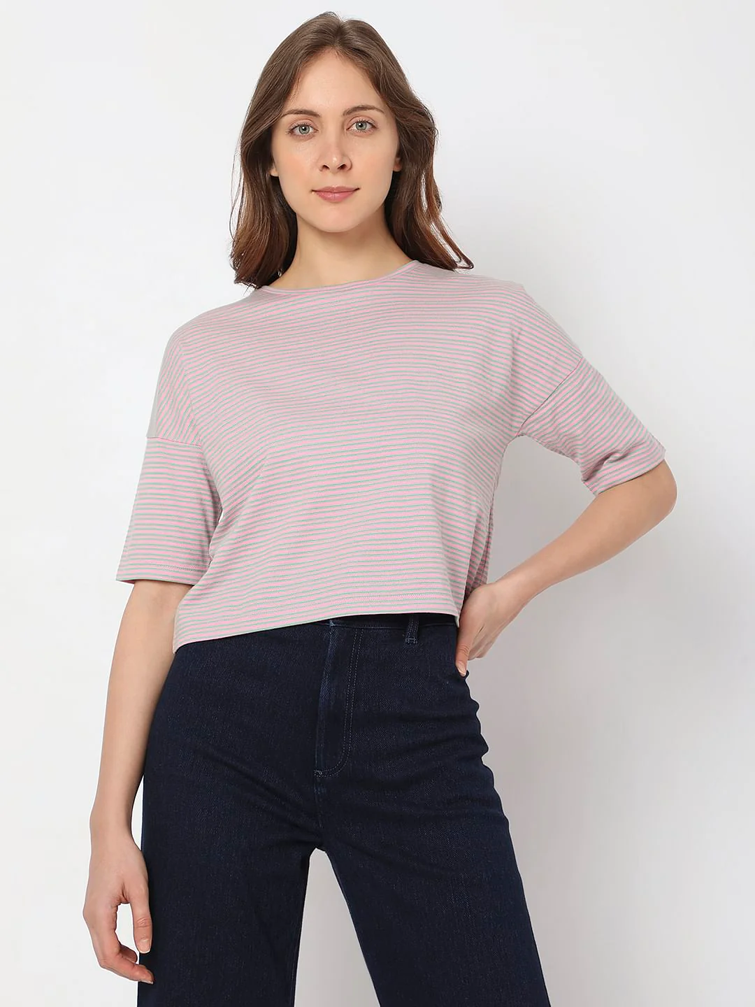 Pink Striped T-Shirt - Image 2