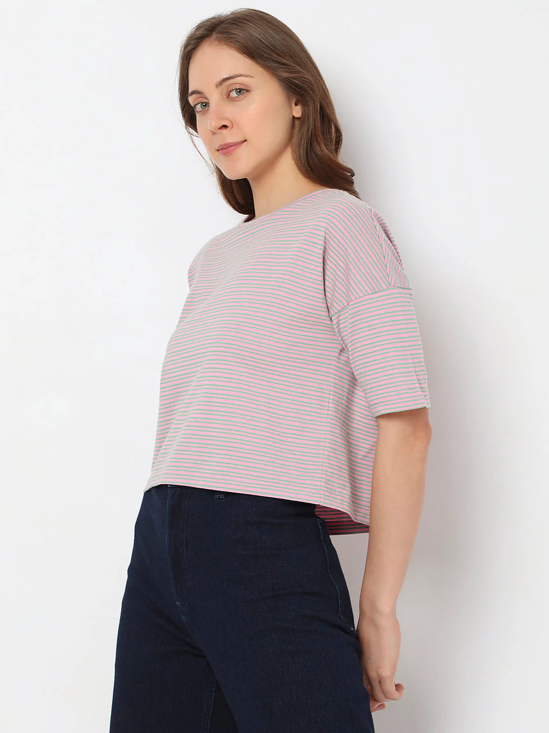 Pink Striped T-Shirt - Image 3