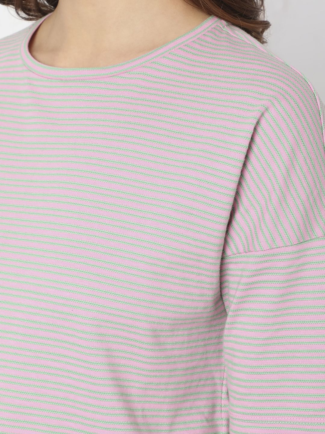 Pink Striped T-Shirt - Image 8