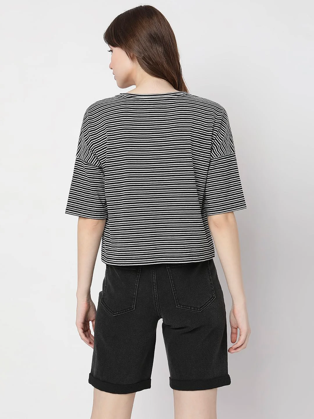 Black Striped T-Shirt - Image 4