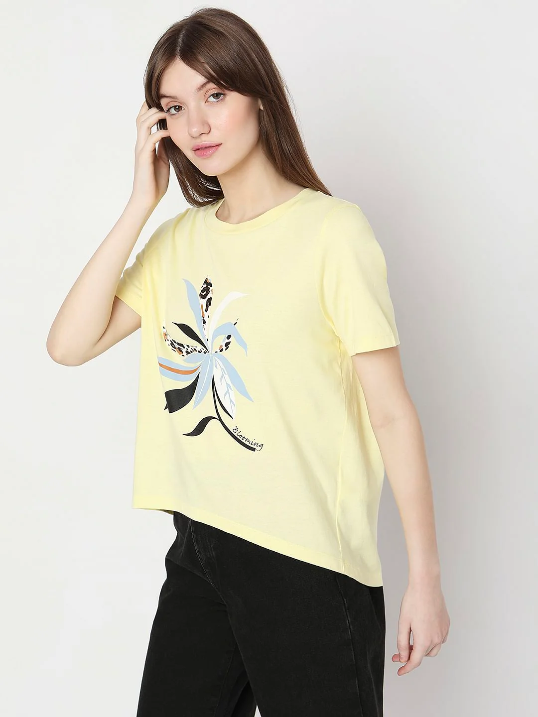 Yellow Floral T-Shirt - Image 3