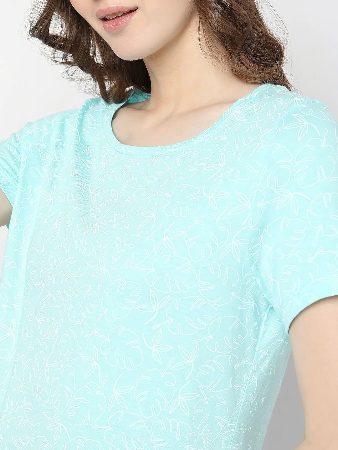 Blue Printed T-Shirt - Image 6