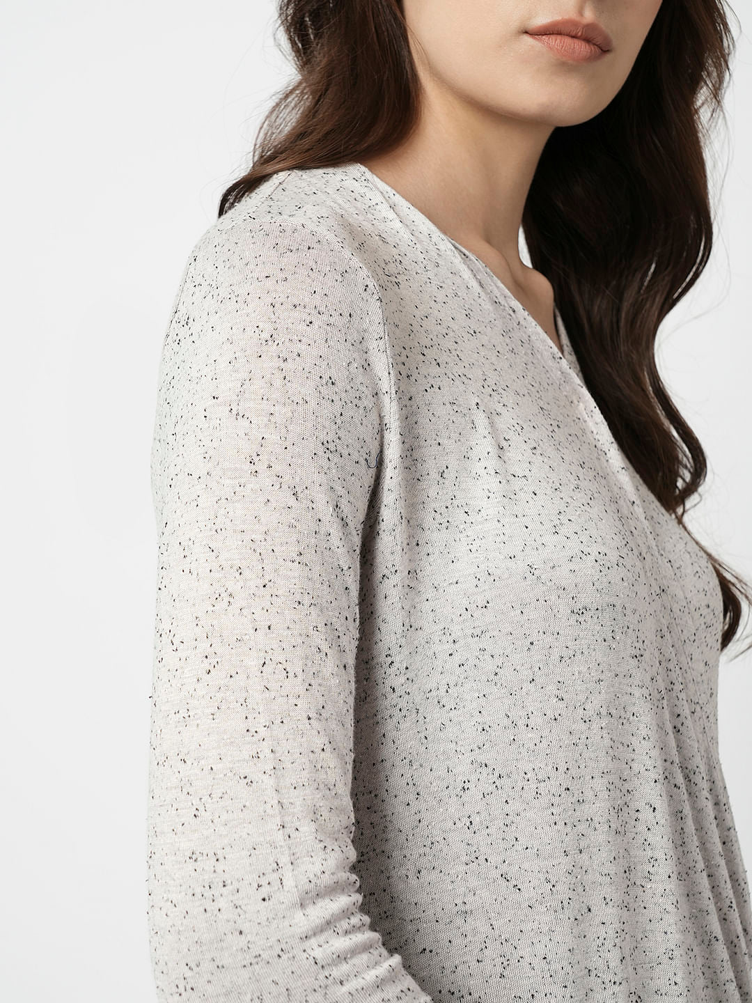 I.Scenery By Vero Moda White Printed Wrap Top - Image 6