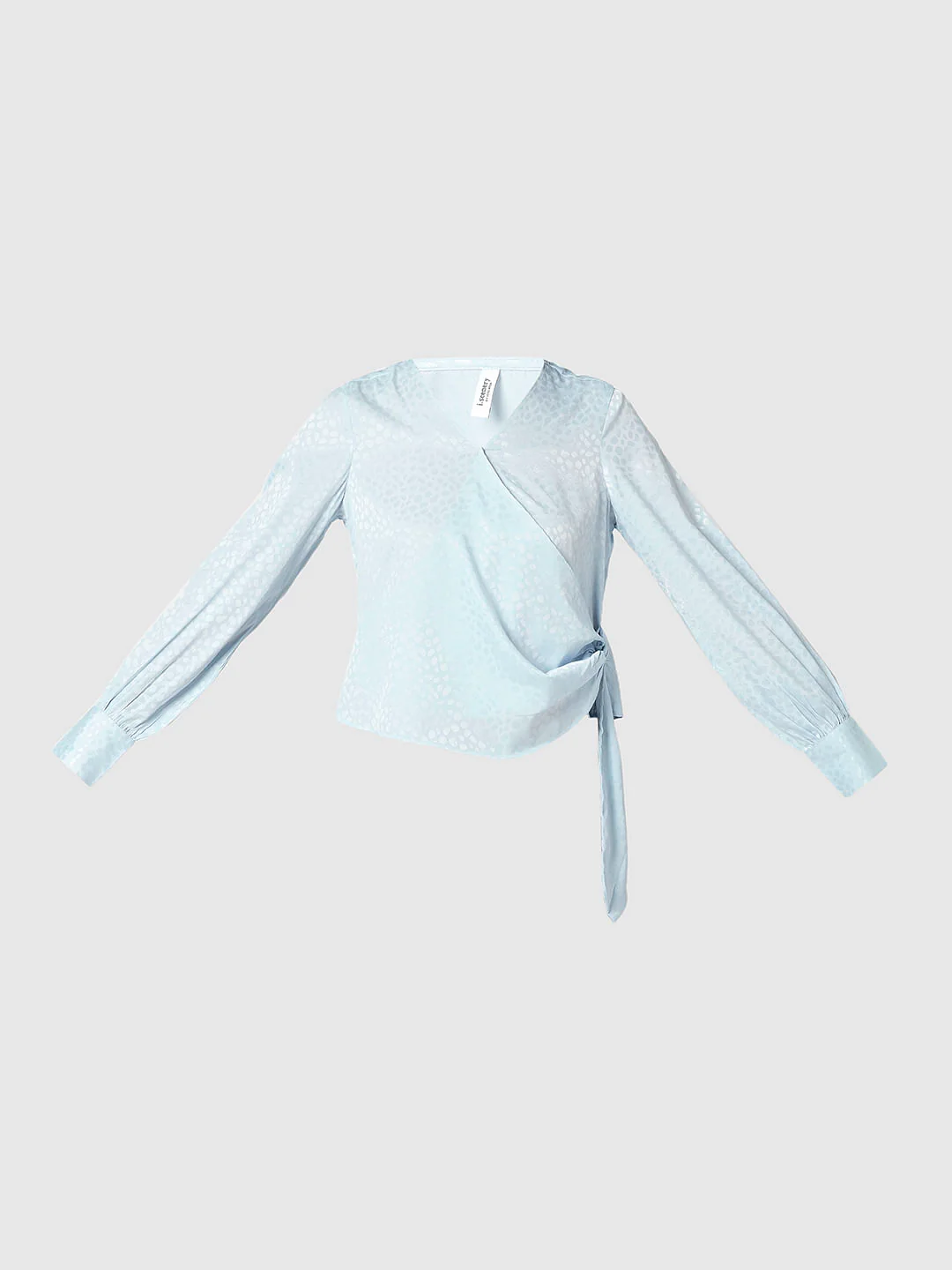 I.Scenery By Vero Moda Blue Front Wrap Top - Image 7