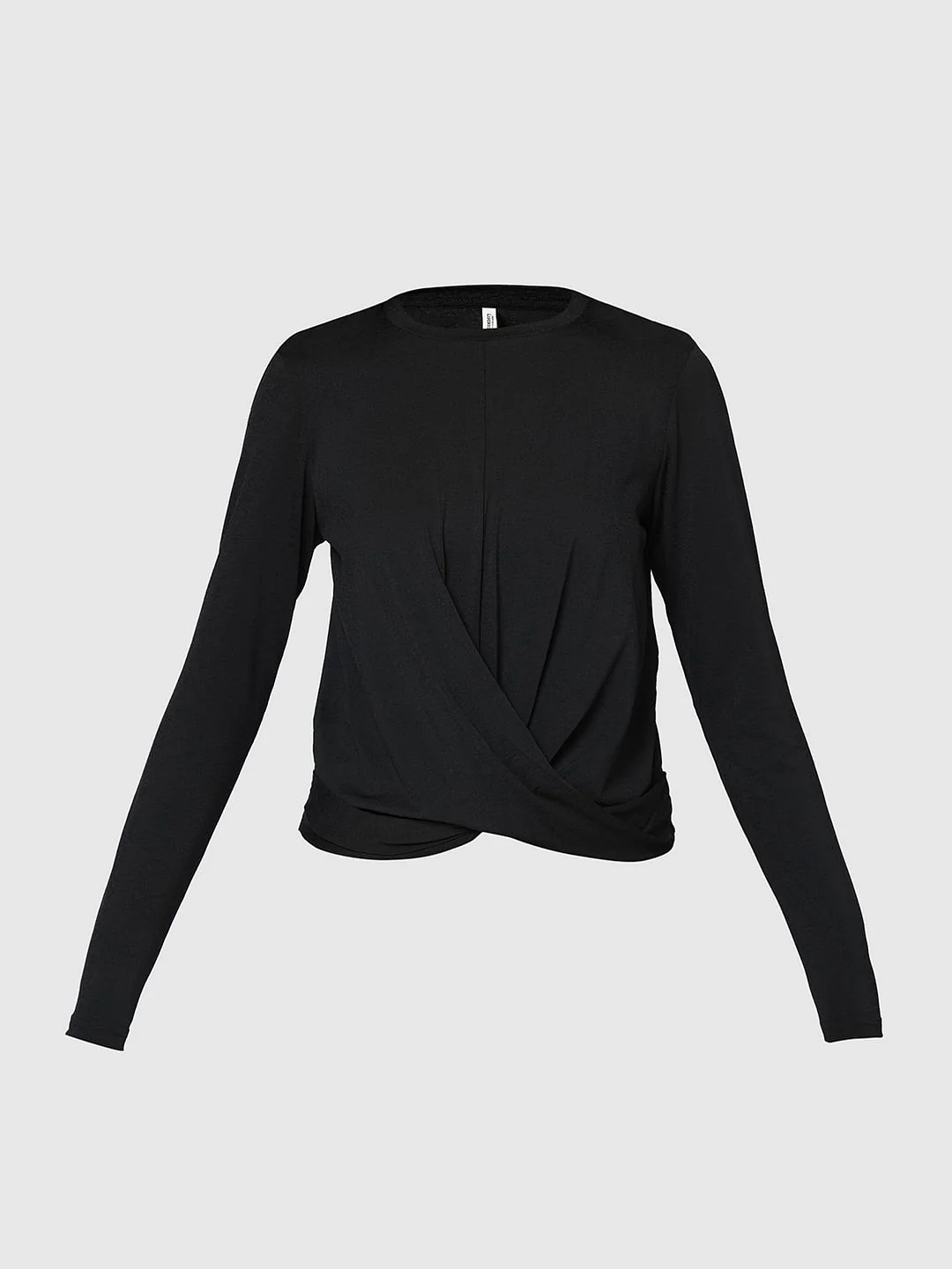 I.Scenery By Vero Moda Black Front Wrap Knit Top - Image 7