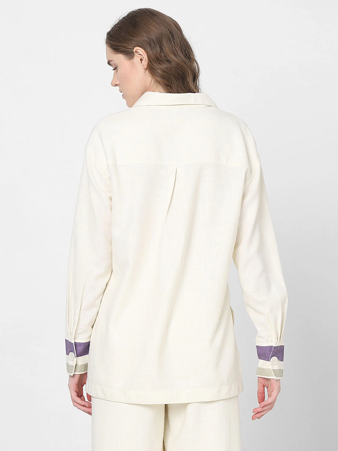 Off-White Floral Co-Ord Set Shirt - Image 4