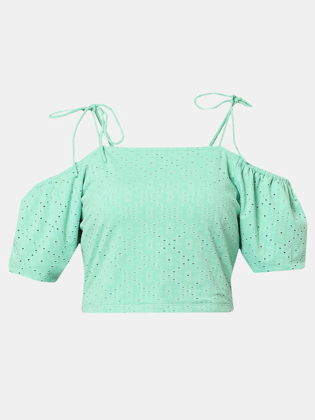 Light Green Knitted Crop Top - Image 7