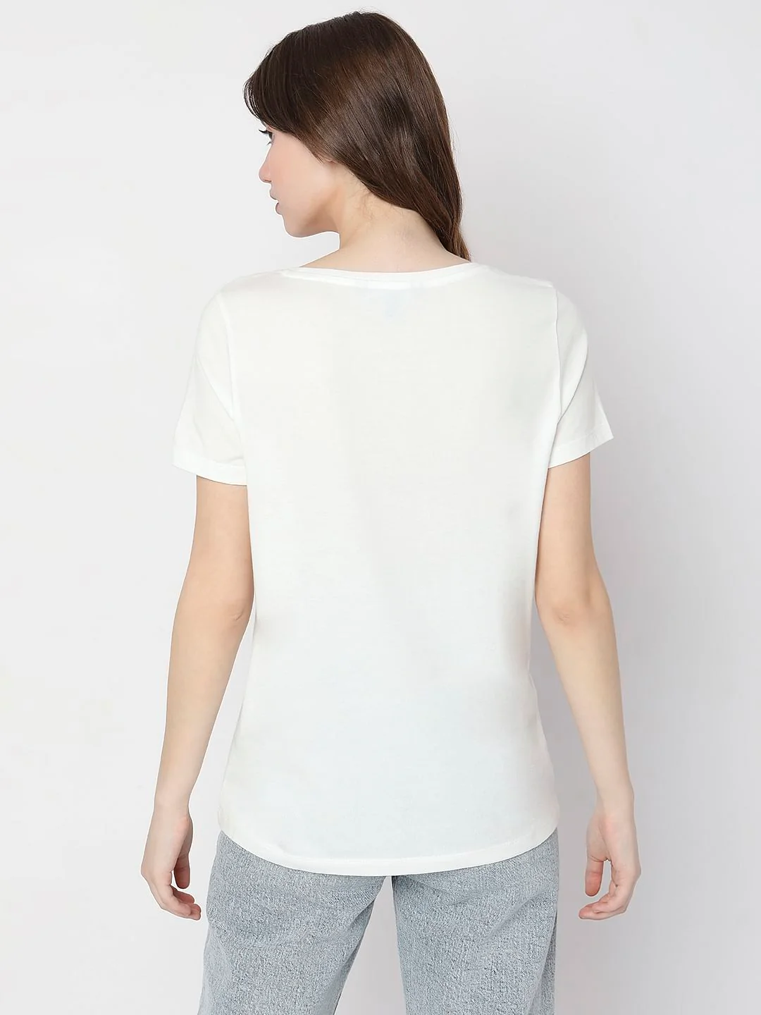 White Graphic Print T-Shirt - Image 4