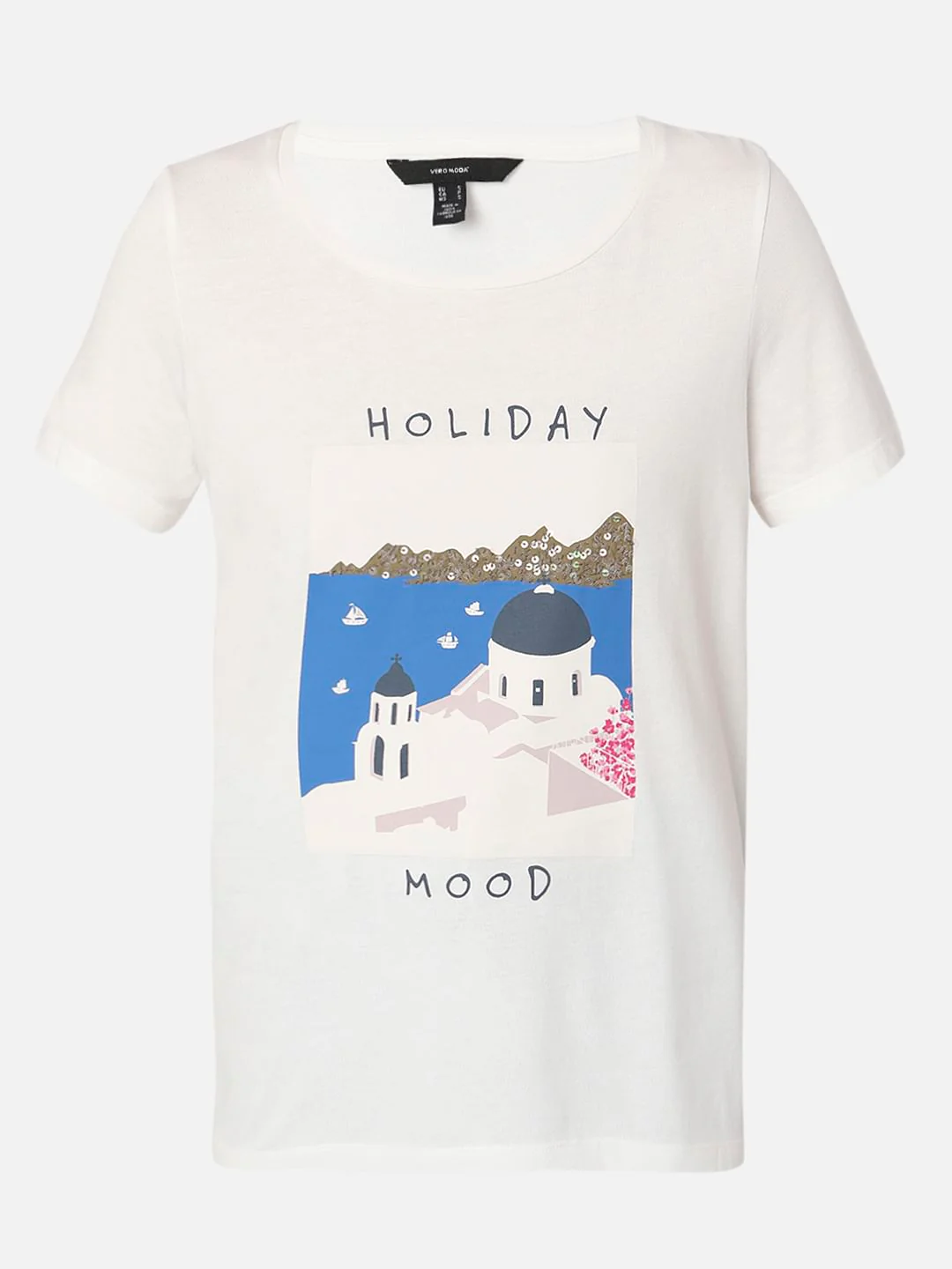 White Graphic Print T-Shirt - Image 7
