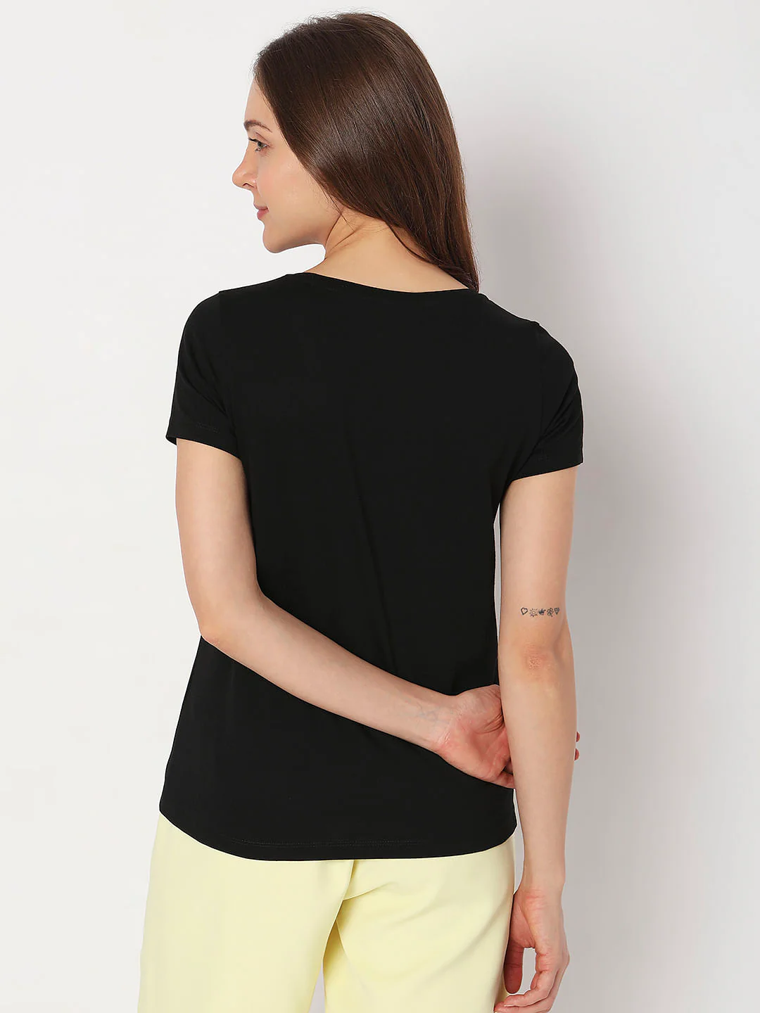 Black Foil Print T-Shirt - Image 4