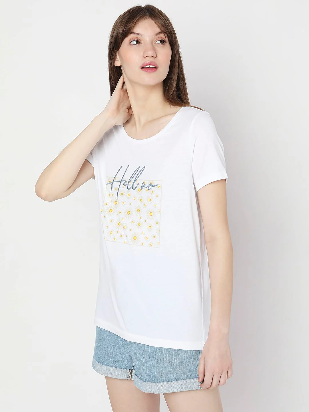 White Graphic Print T-Shirt - Image 3
