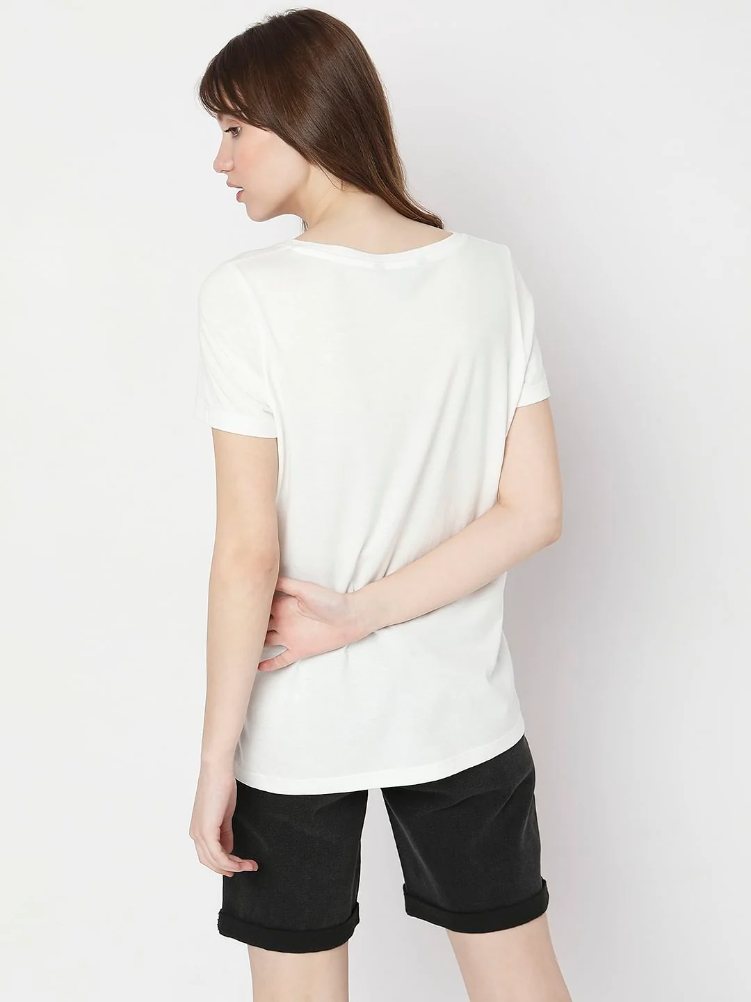 White Graphic Print T-Shirt - Image 4