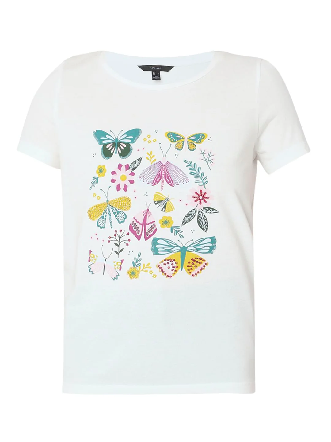 White Graphic Print T-Shirt - Image 7