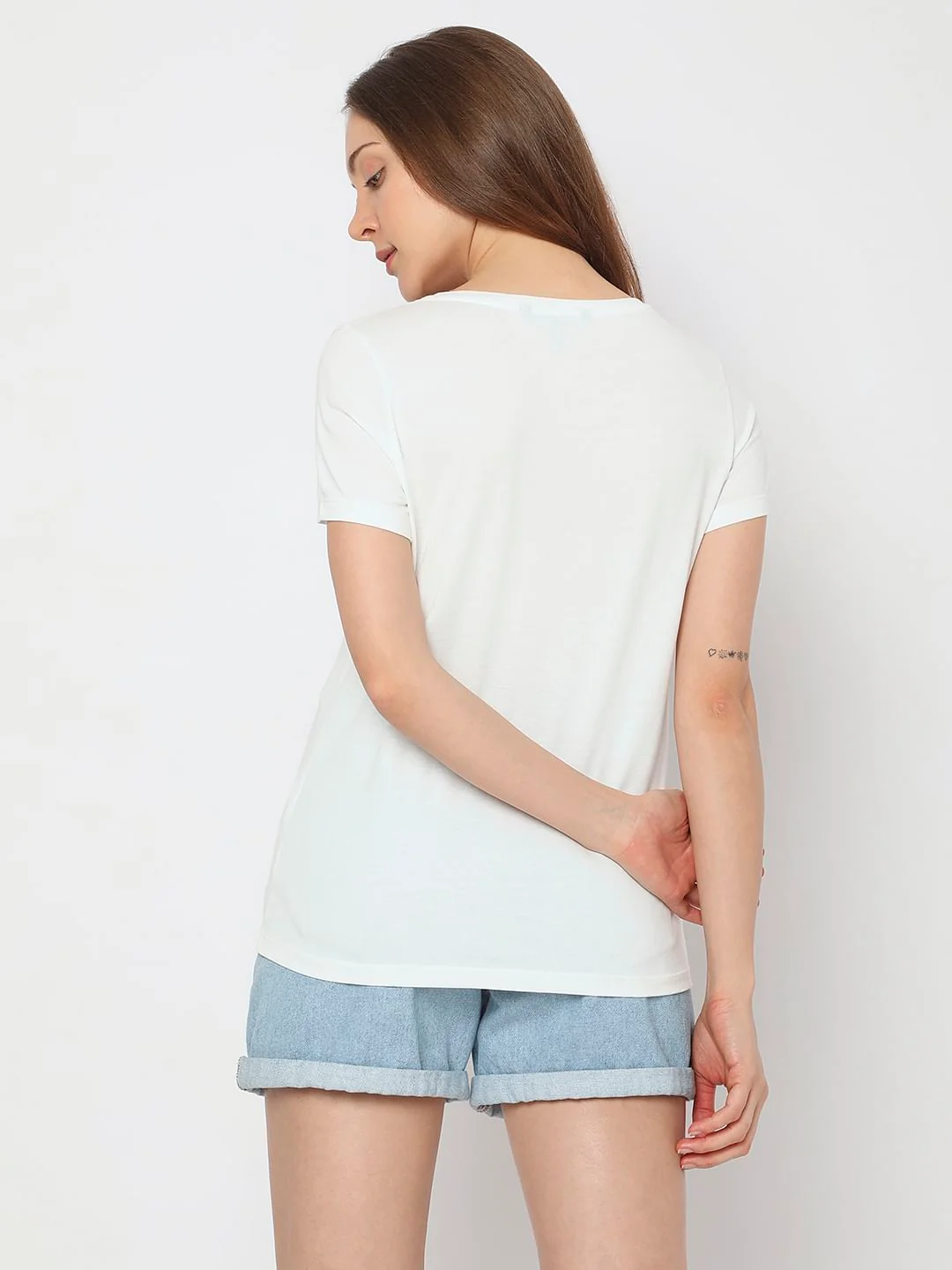 White Graphic Print T-Shirt - Image 4