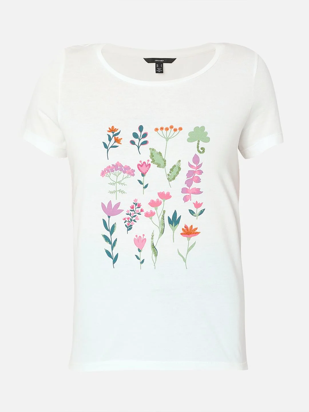 White Graphic Print T-Shirt - Image 7