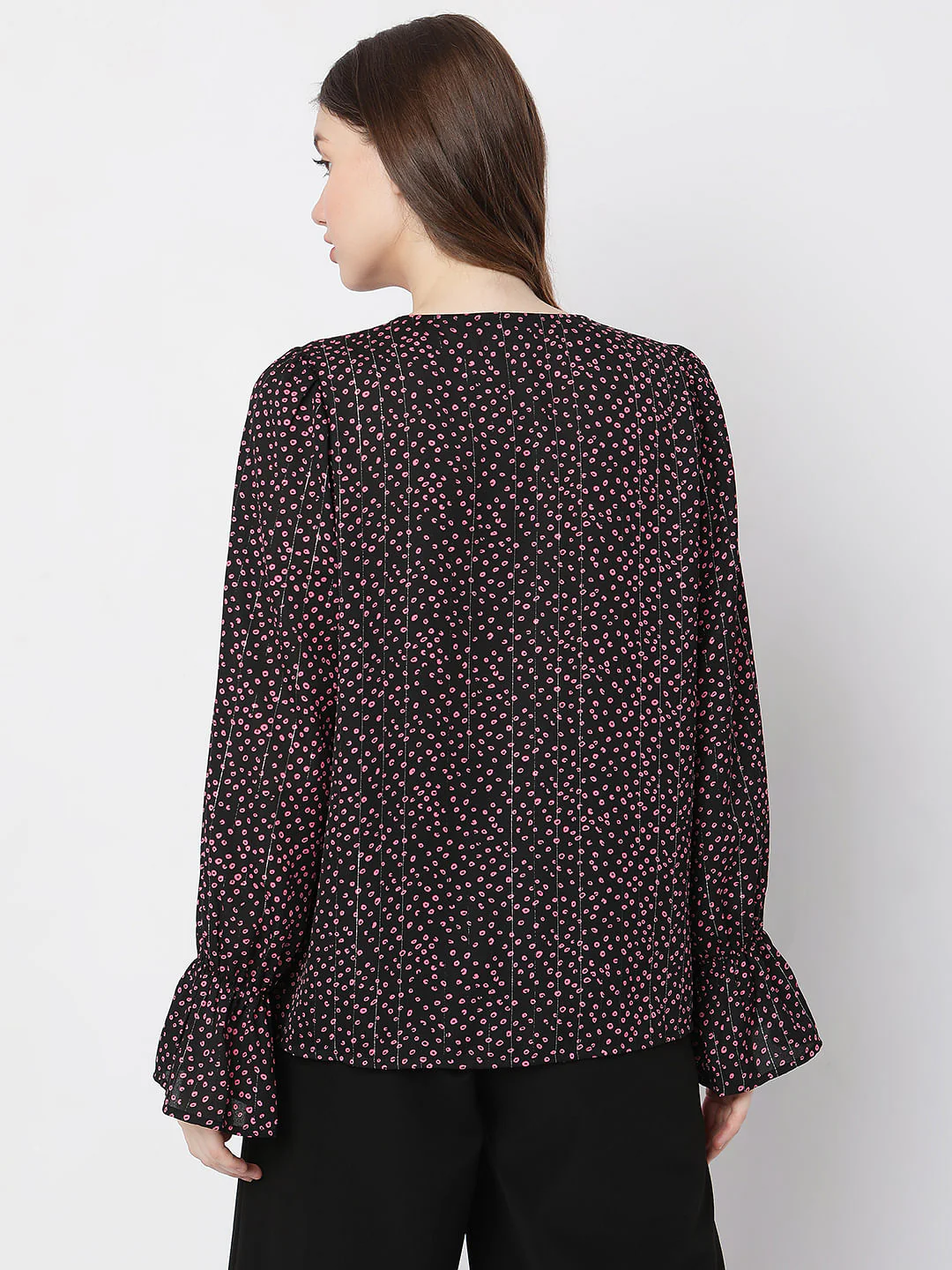 Black Printed Top - Image 4