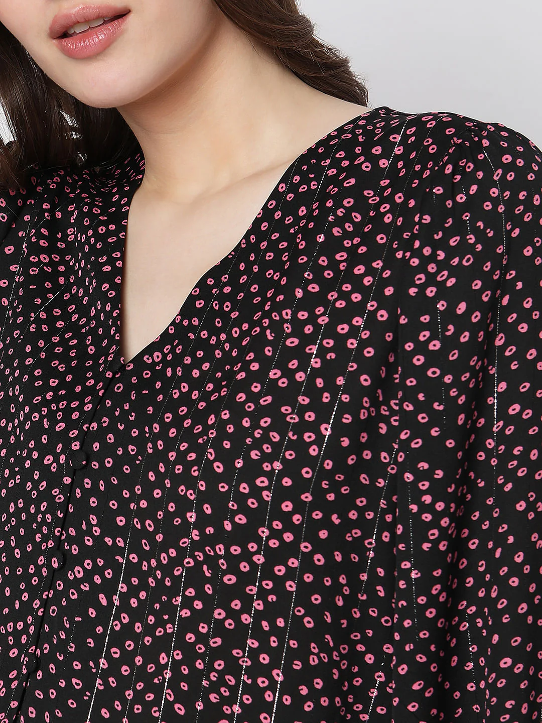 Black Printed Top - Image 8