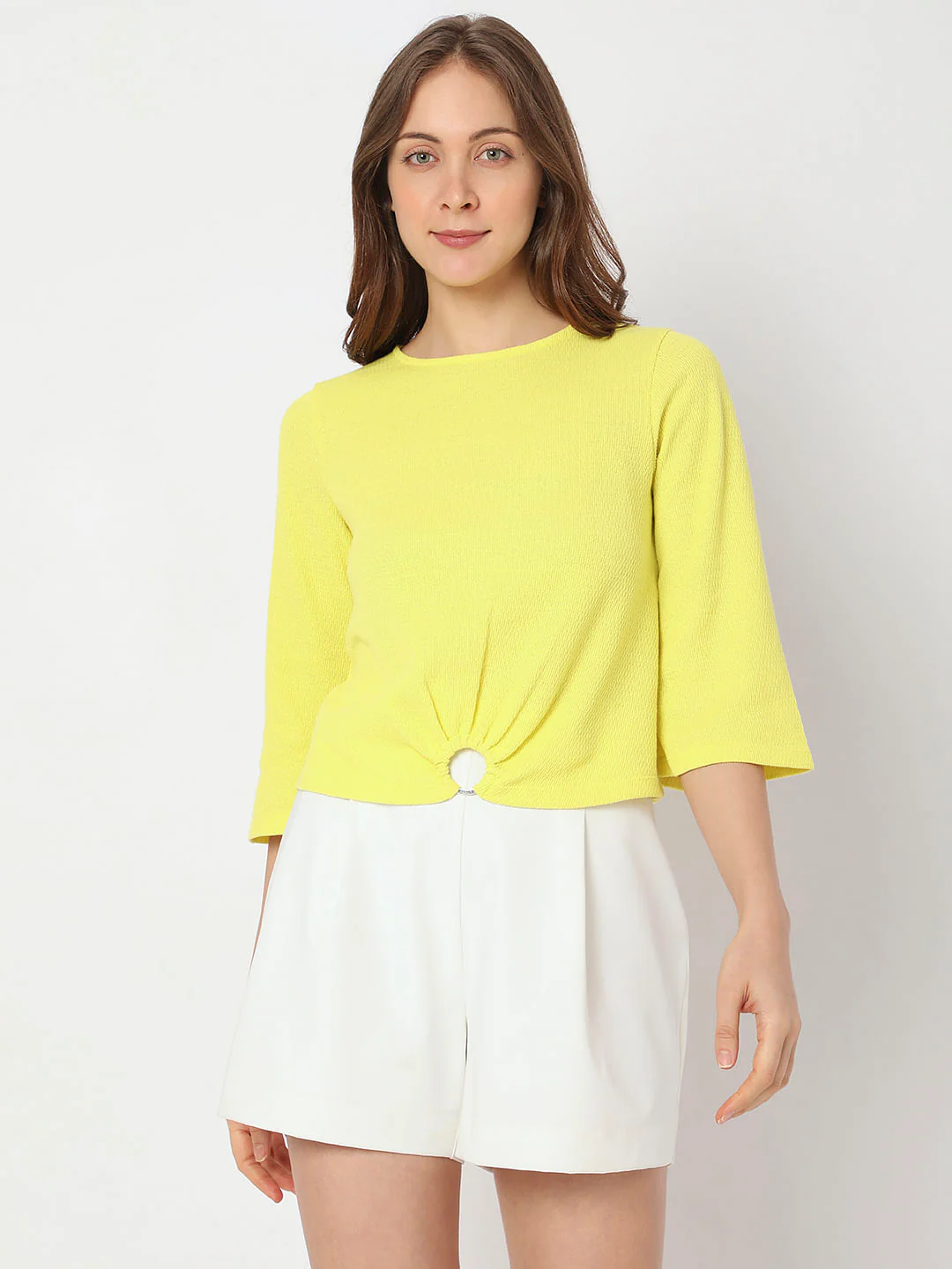 Yellow Textured Top - Image 2