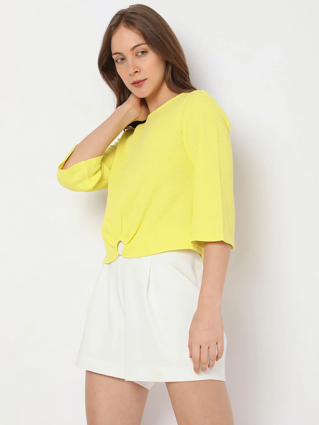 Yellow Textured Top - Image 3