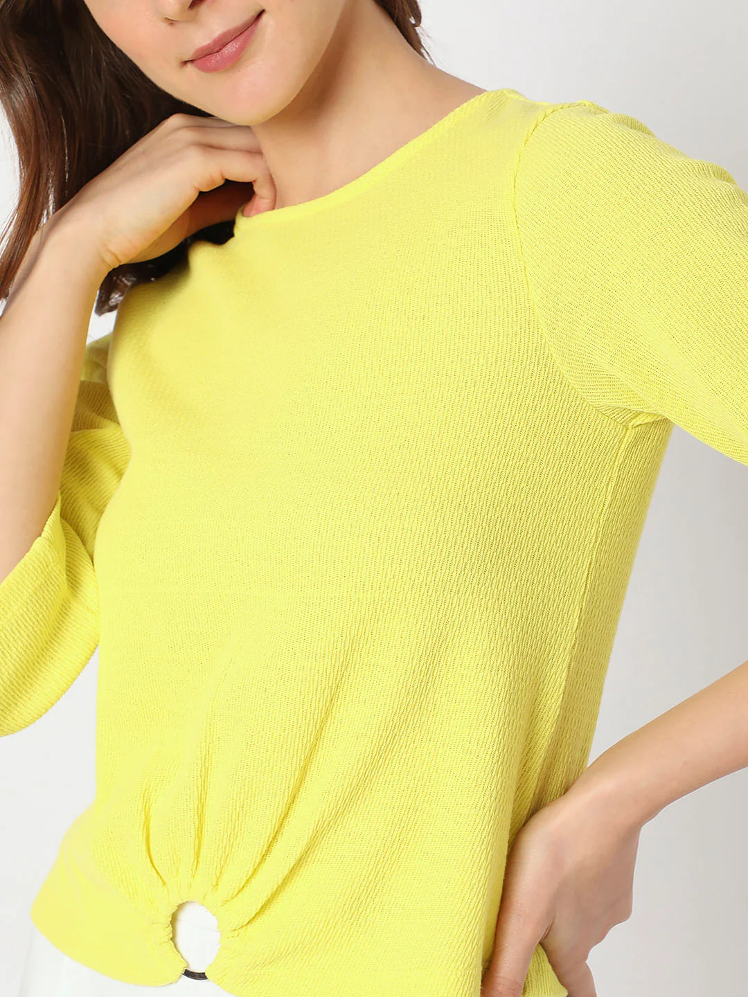 Yellow Textured Top - Image 6