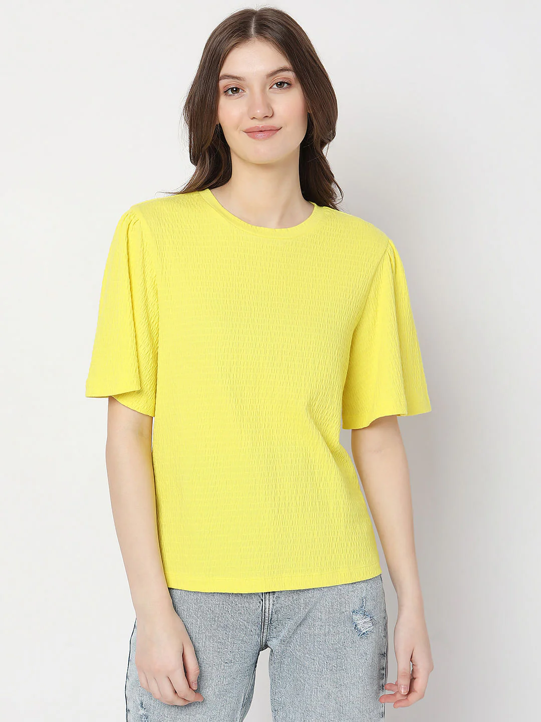 Yellow Textured Top - Image 2
