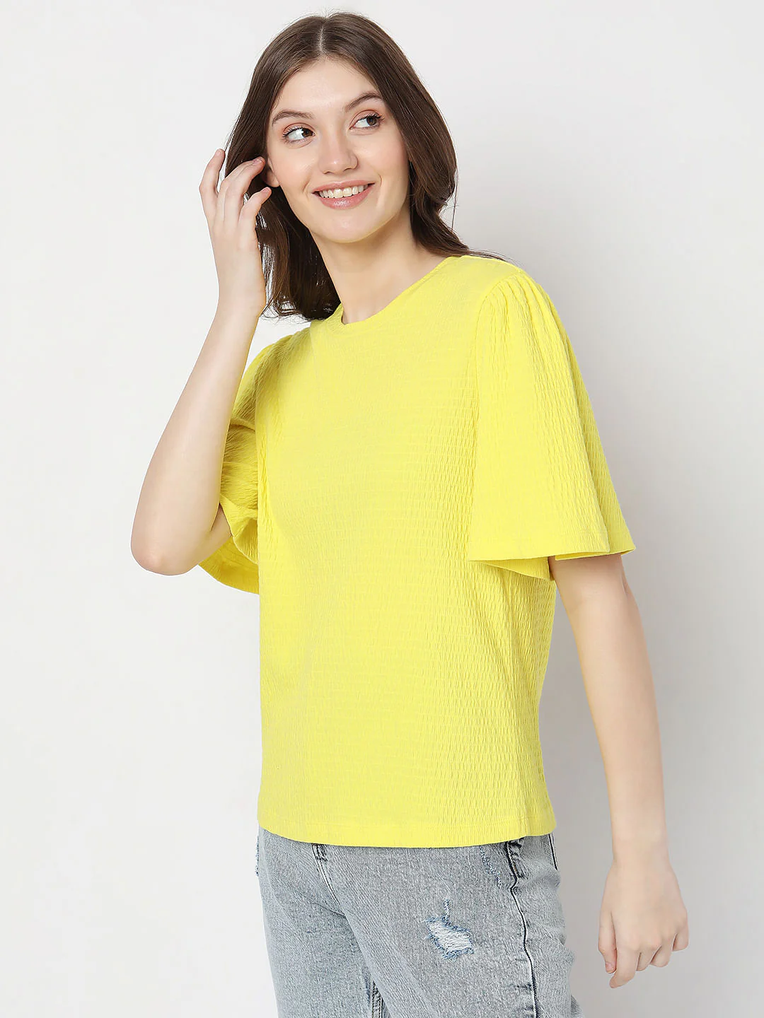 Yellow Textured Top - Image 3