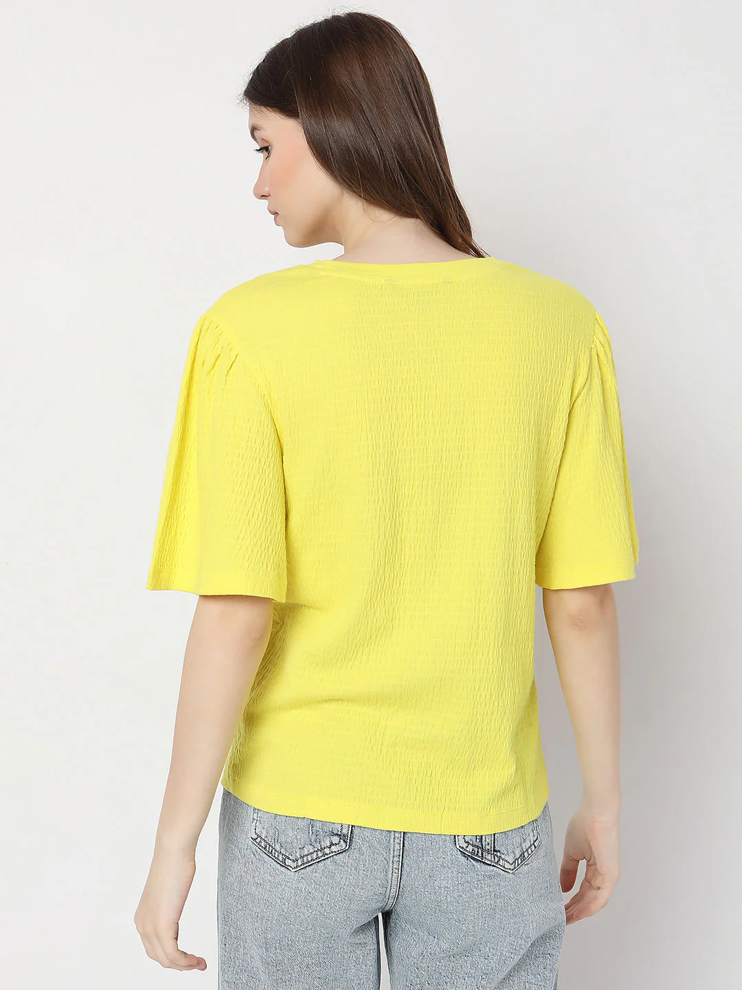 Yellow Textured Top - Image 4