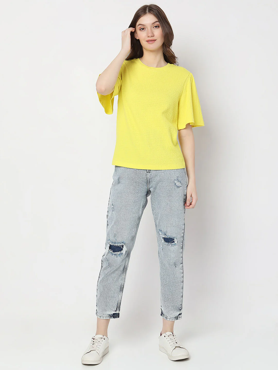 Yellow Textured Top - Image 5