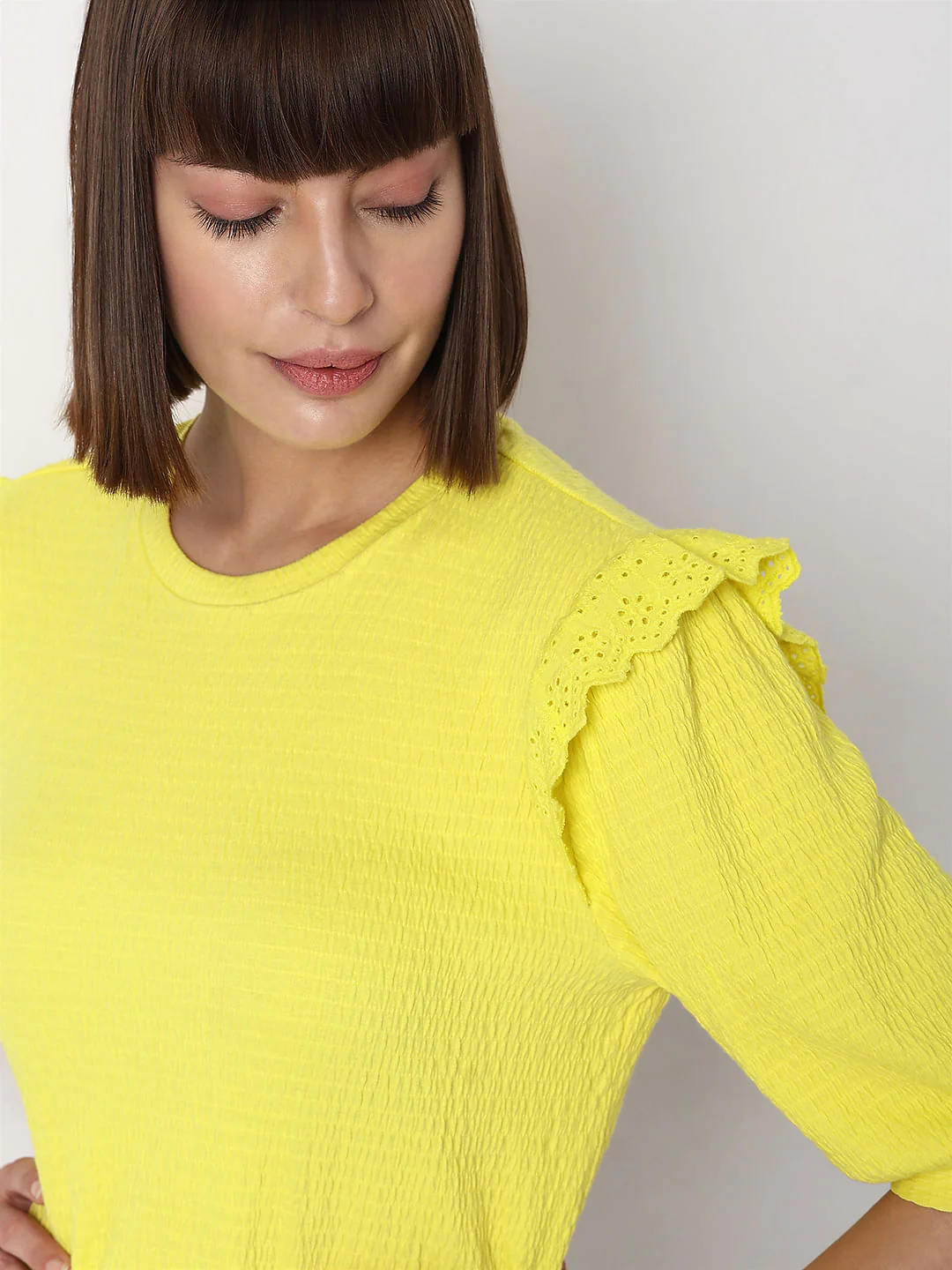 Yellow Textured Top - Image 6