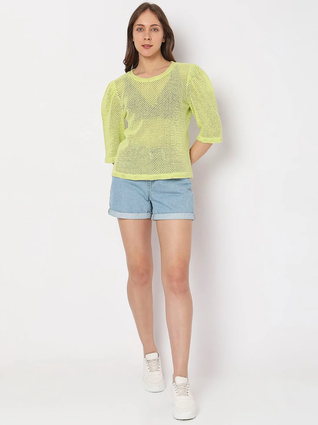 Lemon Yellow Knitted Top - Image 5