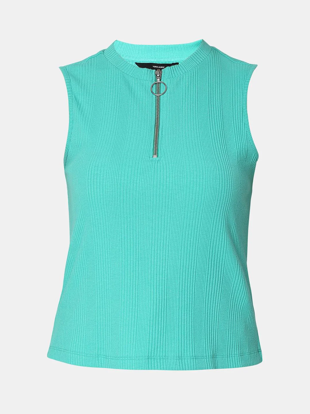 Green Knit Sleeveless Top - Image 7