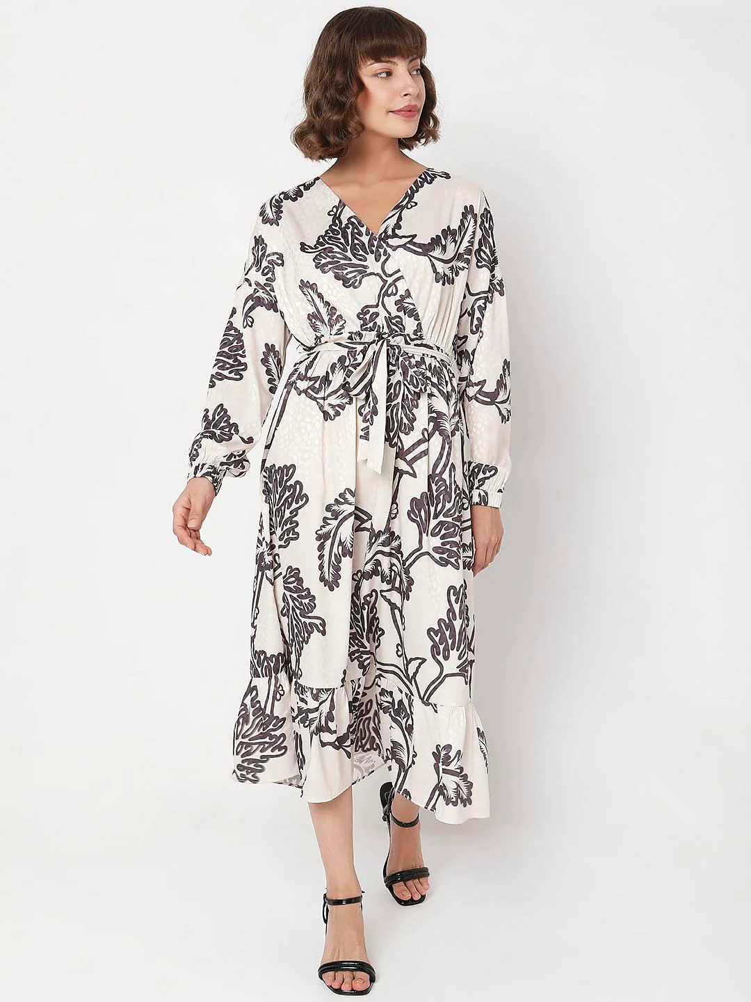Off-White Printed Midi Dress - Image 2
