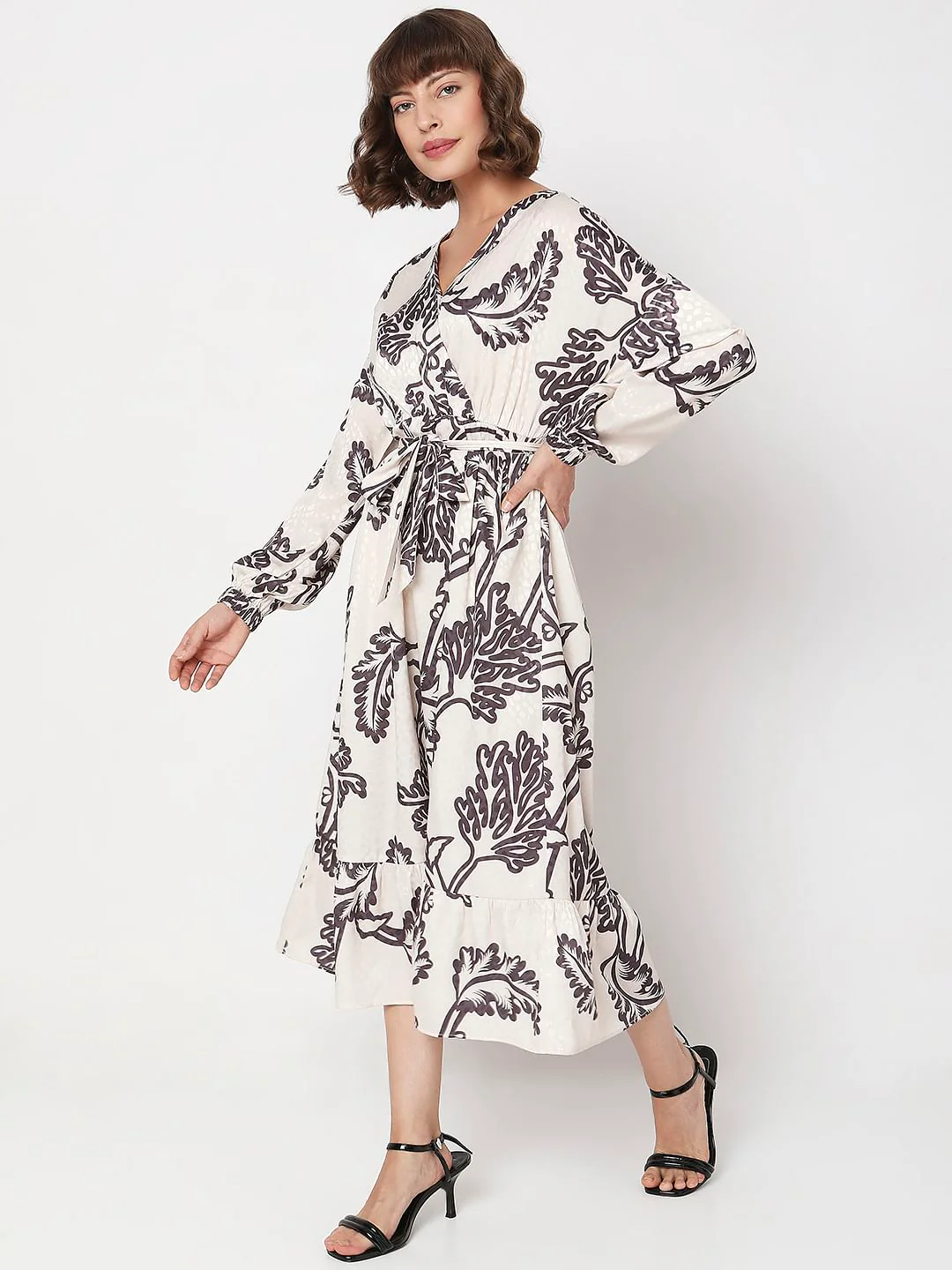Off-White Printed Midi Dress - Image 3