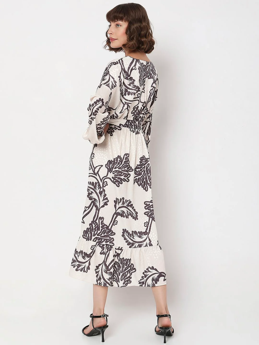 Off-White Printed Midi Dress - Image 4
